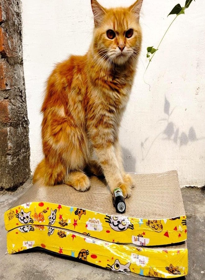 TRADESK Anky Cat Scratch Pad, Cat Scratchers for Indoor Cats with Catnip, Kitty Scratch Pad Durable Textures Design Reversible, Sofa Lounge - Image 5
